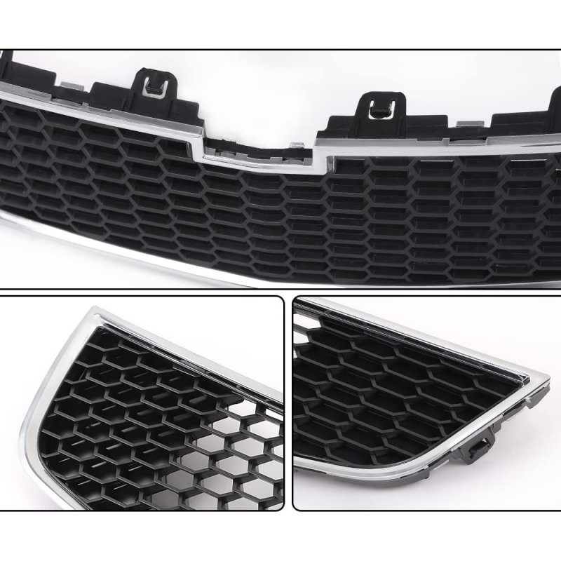 Front Bumper Bottom Grille Middle Lower For Chevy Cruze 2011 2012 2013 2014 Black Grill Gm1200624 95225615 Does Not Fit Eco