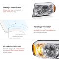 Chrome Bezel Oe-style Headlight Headlamp Assembly For 2009-2011 Honda Pilot Driver Side
