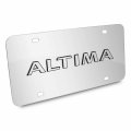 Ipick Image Made For Nissan Altima 3d Nameplate Chrome Stainless Steel License Plate