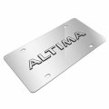 Ipick Image Made For Nissan Altima 3d Nameplate Chrome Stainless Steel License Plate