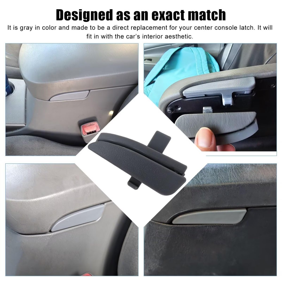 Blue Elf 58910ad030b0 Gray Center Console Latch For Toyota Tacoma 2005-2012 A With Screwdriver 2 Screws Included