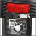 Auto Dynasty 3d Led Bar Tail Brake Lights Black Housing Clear Lens Compatible With Ford F150 97-03 F250-f550 Super Duty 99-07