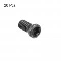 Uxcell M3x7mm Torx Screws With Wrench For Replaces Carbide Insert Cnc Lathe Tool 12 9 Grade Alloy Steel 20pcs