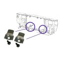 1968 To 1979 Pontiac Gto And Judge Radiator Core Support Stop Brackets Zinc Plated Steel 4 Piece Set Inl11147 