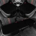 Universal Plush Velvet Car Seat Covers 2 Front And 1 Rear Bench Cover Set With Storage Pockets For Automotive Suv Truck Van 