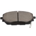 Brake Pad Set 8pcs Front Ceramic Rear Metal D2065 D1805 