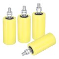 4pcs Slide Gate Guide Roller 4 Nylon Rollers Support Assembly Universal Sealed Ball Bearing Rolling Guider For Sliding Door 