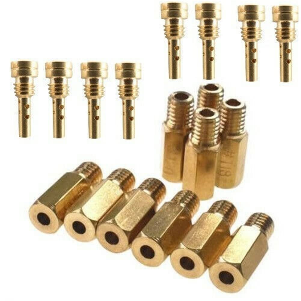 Carburetor Main And Pilot Jet Kit For Fcr37 Fcr39 Fcr41 Carb 10 Jets 8 Set Polished Finish