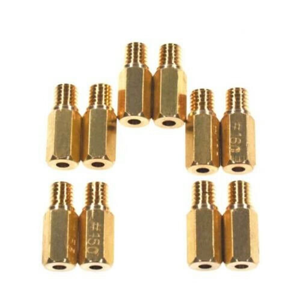 Carburetor Main And Pilot Jet Kit For Fcr37 Fcr39 Fcr41 Carb 10 Jets 8 Set Polished Finish
