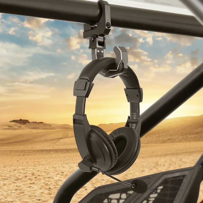 Roll Cage Helmet Hook Fits 1 6 -2 Bar Heavy Duty Aluminum Utv Hanger For Headset Polaris Rzr Ranger Can Am X3 Kawasaki Teryx