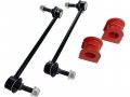 Front Sway Bar Link And Bushing Kit 4 Piece Compatible With 2005-2010 Ford Mustang 0l V6