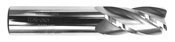 Two Flute Regular Length Single End Solid Carbide Coated Mills 11 32 Mill Dia 3 8 Shank 7 Loc X 2-1 2 Oal