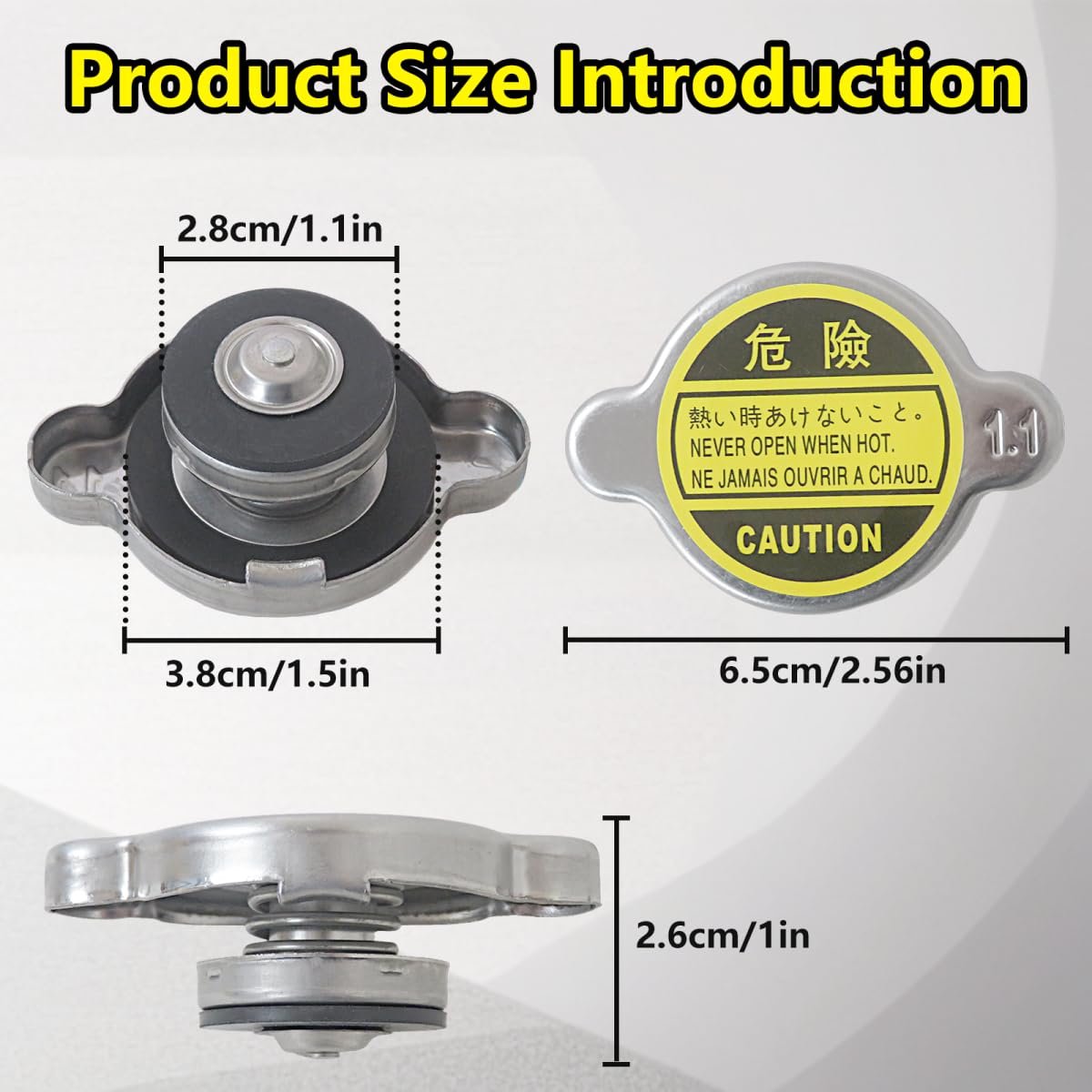 2 Pack Radiator Cap Fit For Kia Amanti 2004-2009 Borrego 2009 Cadenza 2014-2019 Forte 2010-2022 Koup 2010-2017 Forte5 2012-2018