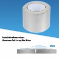X Autohaux Waterproof Tape For Rv Cars Boats Pipe Window Metal Water Leaking Aluminum Foil Butyl Silver Tone 2pcs 3 54 Inch