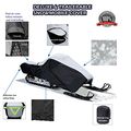 Eliteshield Snowshield Snowmobile Cover Heavy Duty Trailerable Storage For Polaris Ski Doo Arctic Cat Yamaha And More Gray 