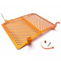 Httmt- Us-gzsp-k7-003-org- Aluminum Radiator Guard Grille Protector Cover Orange Compatible With Duke 790 18-19 Tz