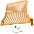 Httmt- Us-gzsp-k7-003-org- Aluminum Radiator Guard Grille Protector Cover Orange Compatible With Duke 790 18-19 Tz