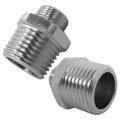 Universal 1 2 To 3 8 Male Brass Adapter Compatible For Rv Kitchen Solves Pipe Size Mismatch Leak-proof With Rubber Washer 