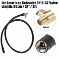 X Autohaux 31 Tire Inflator Air Pump Hose Adapter Extension Locking Chuck Tube Connection For Standard America Valve With