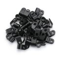 Baomain 1 4 Inch R-type Cable Clamp Uc-1 Black Pack Of 100