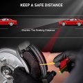 D1878 Rear Ceramic Disc Brake Pad Set With Hardware For Honda Civic 2016 To 2025 And Acura Rdx 2019