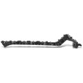 Ho1143117 Front Bumper Cover Support Bracket For Honda Civic 2012-2015 Passenger Right Side Polished Black 