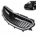 G-plus Front Upper Grille Replacemet Chrome Black Compatible With 2017 2018 2019 Buick Encore