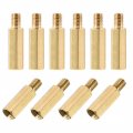 Uxcell M5x20mm 7mm Male-female Brass Hex Pcb Motherboard Spacer Standoff For Fpv Drone Quadcopter Computer Circuit Board 10pcs 