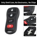 Key Shell Caseless Entry Remote Key Fob Replacement For Infiniti Qx56 2005-2007 Nissan Armada 2005-2008 4 Buttons Kbrastu15