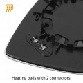 X Autohaux Pair Car Left Right Side Rearview Mirror Glass Heated With Backing Plate 51168291219 51168291220 For Bmw X5