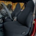 Hecasa Seat Covers Set Compatible With 1997-2002 Jeep Wrangler Tj Black Front Rear