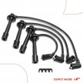 A-premium Ignition Spark Plug Wires Set Of 4 Compatible With Mazda Miata 1990997 1999-2000 1 6l 1 8l