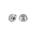 10pcs 4-40 Nylon Insert Hex Lock Nuts 304 Stainless Steel Self-locking Stop Nut For Industrial Construction Fasteners Silver 