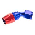 Red Horse Performance Double Swivel Hose End 04 An 45 Degrees And Blue Mlx Rhp5 04 1 Cl360a50 