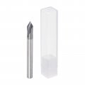 Uxcell Spotting Drill Bits 5mm Dia Shank 60 Degree Solid Carbide Altisin Coated 2 Flutes Round Drilling Cutter