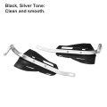 1 Set Universal Coffin Cut Large Motorcycle Handlebar Hand Guards Replacement Black Plastic