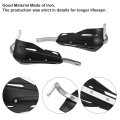 1 Set Universal Coffin Cut Large Motorcycle Handlebar Hand Guards Replacement Black Plastic