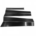 X Autohaux 6pcs Door Window Pillar Post Protector Cover Trim For Honda Accord 9 2014-2018 Black