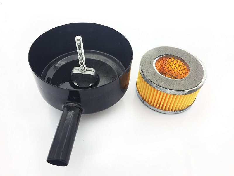 Yxq Filter Silencer 3 4pt 26mm Male Thread 5 Inch Diameter Air Compressor Inlet Intake Sound Muffler Element
