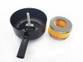 Yxq Filter Silencer 3 4pt 26mm Male Thread 5 Inch Diameter Air Compressor Inlet Intake Sound Muffler Element 