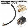X Autohaux 10 Tire Inflator Air Pump Hose Adapter Extension Locking Chuck Tube Connection For Standard America Valve With