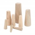 Qiilu Tapered Wood Plugs 10pcs Marine Thru Hull Emergency Soft Drain Plug For Boat Yacht Softa Wooda Plugs