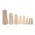 Qiilu Tapered Wood Plugs 10pcs Marine Thru Hull Emergency Soft Drain Plug For Boat Yacht Softa Wooda Plugs