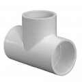 Pv401080 8in Pvc Socket Tee Schedule 40 White Polyvinyl Chloride Pipe Fitting 