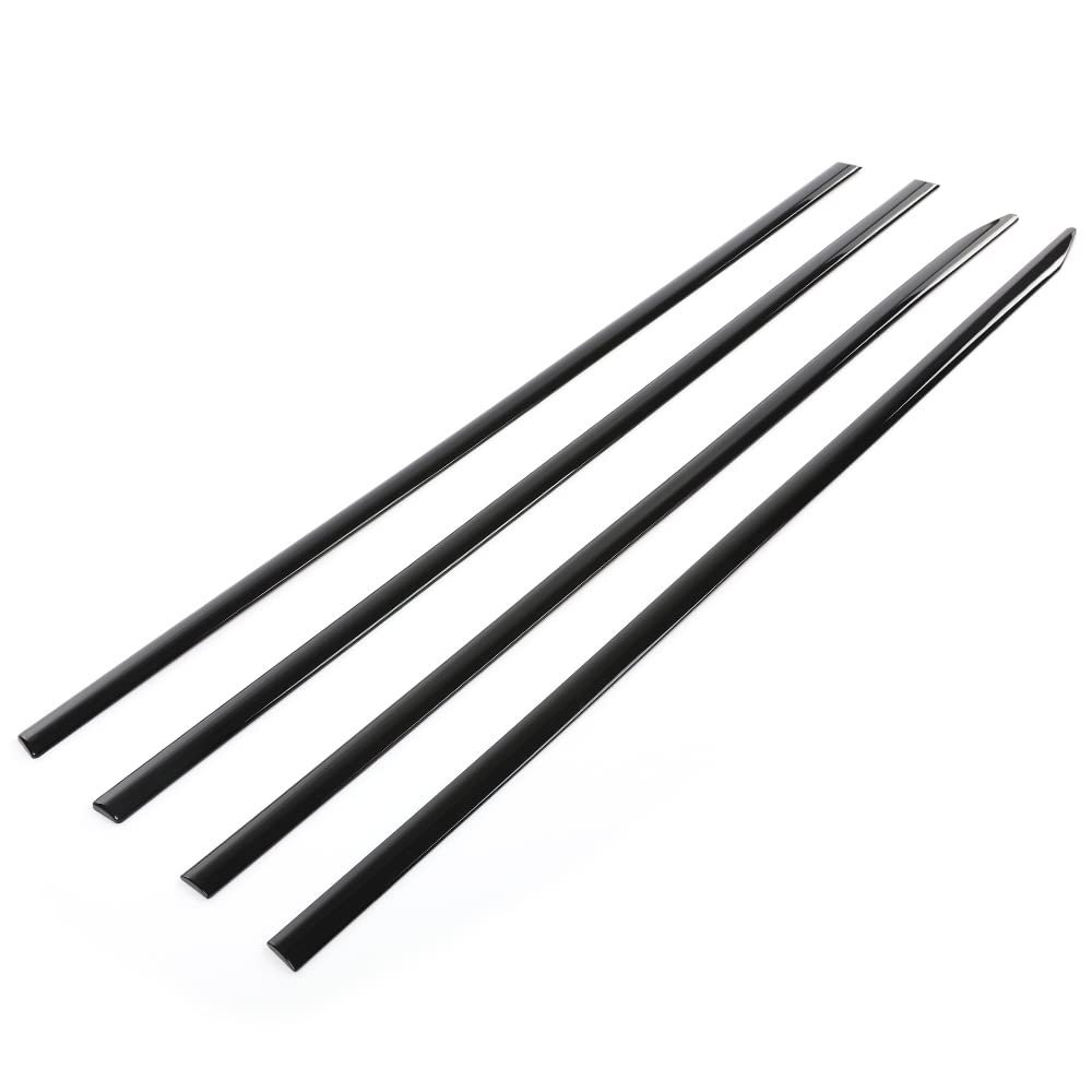 Chrome Abs Body Side Moldings Trim 4pcs Fit Dodge Ram 1500 2019-2021 Crew Cab Door Kit Strips Universal Protector Automotive