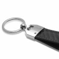 Ipick Image Honda Cr-z Real Carbon Fiber Leather Key Chain With Black Stitching 