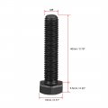 Uxcell M8x40mm Hex Head Screw Bolts Fastener Grade 8 Carbon Steel Black 10pcs