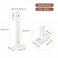Uxcell Floating Shelf Brackets 4pcs 8 200mm Industrial Metal For Shelves Wall Mounted Supports White