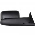 Towing Mirror Fit For 1994-2001 Dodge Ram 1500 2002 2500 3500 Tow With Manual Adjusted No Heated Turn Signal Light Black