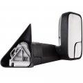 Towing Mirror Fit For 1994-2001 Dodge Ram 1500 2002 2500 3500 Tow With Manual Adjusted No Heated Turn Signal Light Black